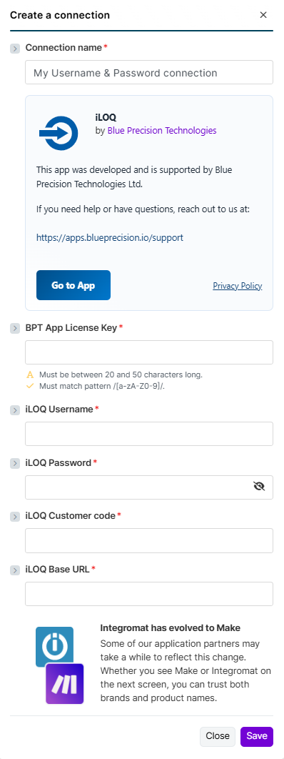 App_iLOQ_CreateConnection