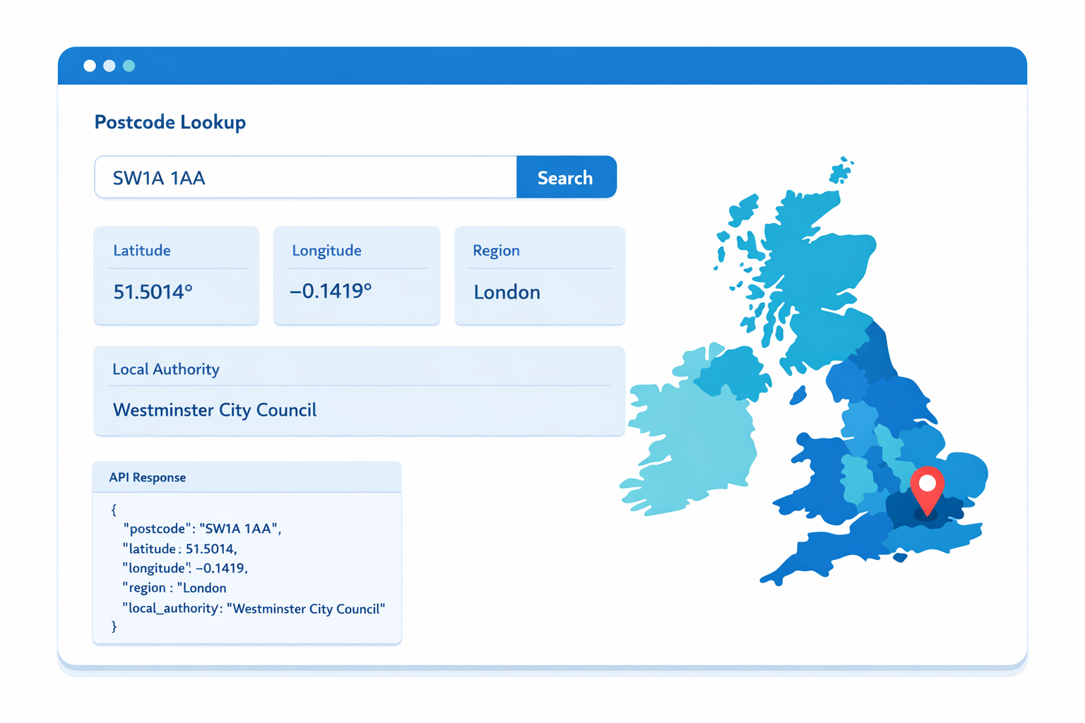 Accurate UK Postcode Data with Postcodes.io